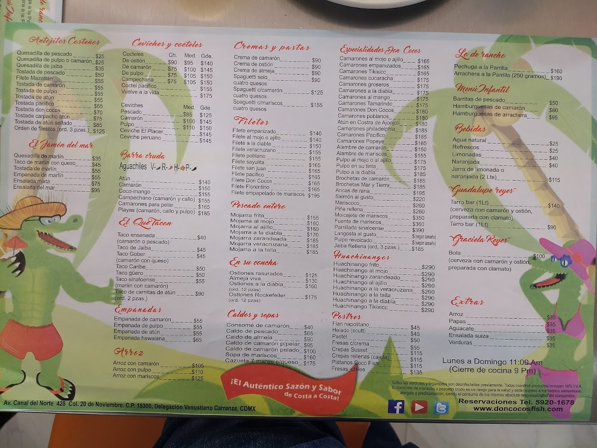 Don Coco & Fish Menu - Image 4