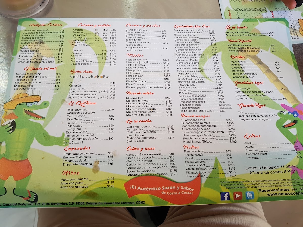 Don Coco & Fish Menu - Image 5