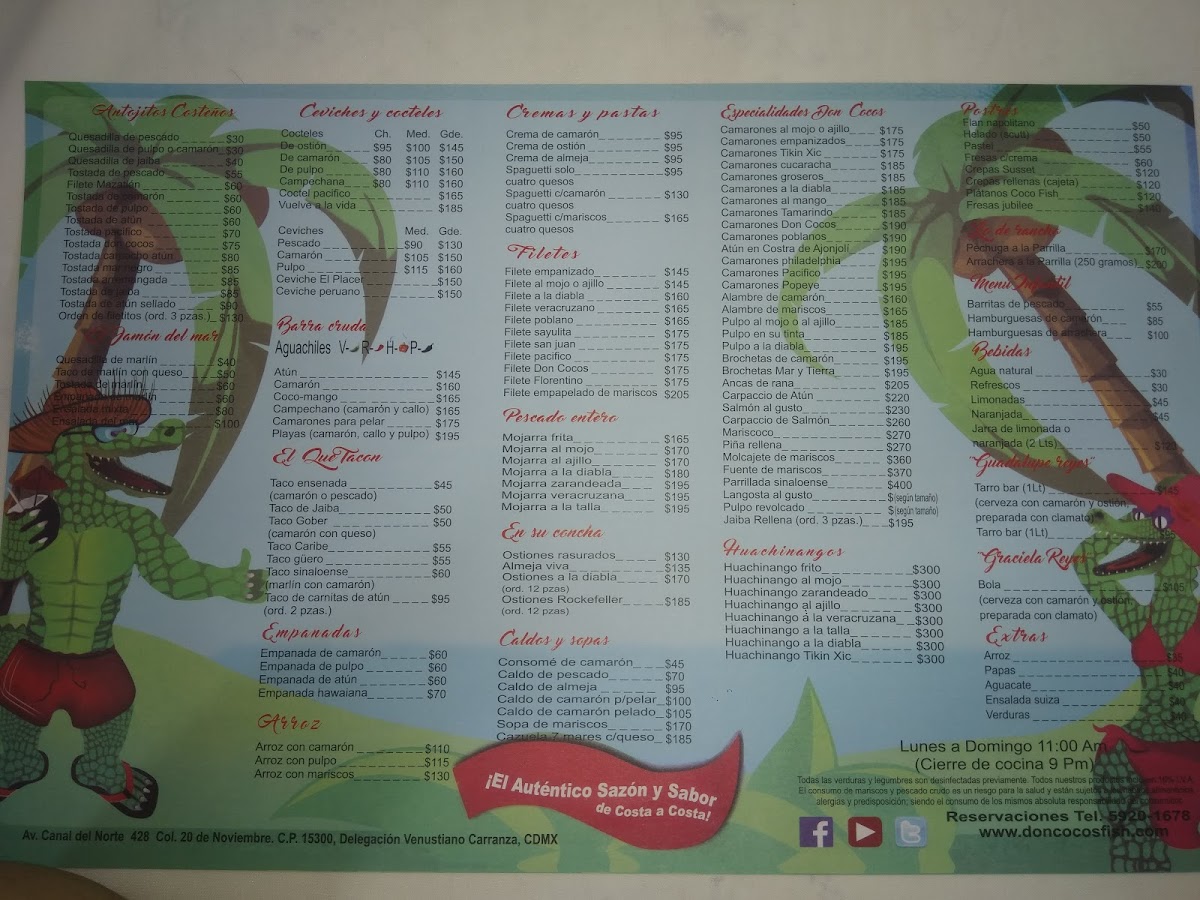 Don Coco & Fish Menu - Image 6